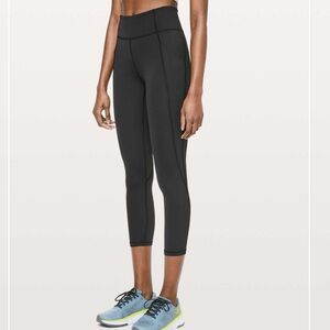 Lululemon Time To Sweat Crop *23" ~ black x2